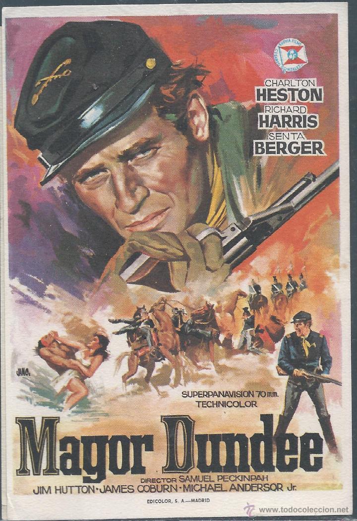 Cine: 7921- FOLLETO DE MANO- MAYOR DUNDEE - Foto 1