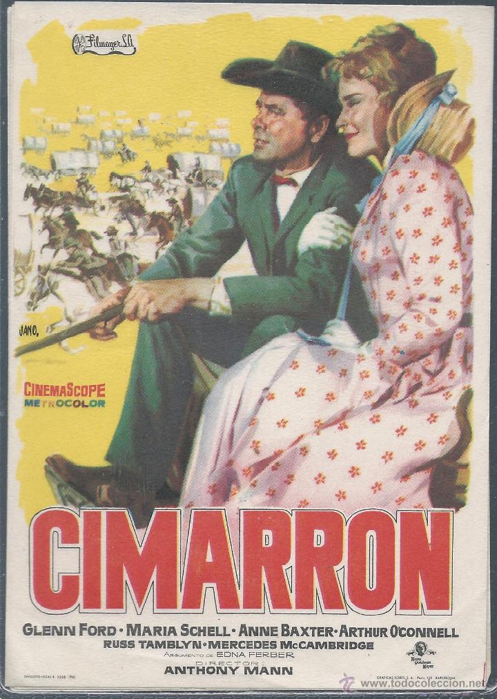 Cine: 7891- FOLLETO DE MANO- CIMARRON - Foto 1