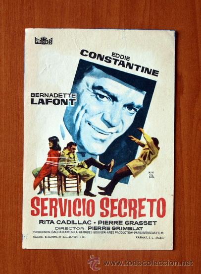 Cine: Servicio secreto - Eddie Constantine, Bernadette Lafont - Foto 1