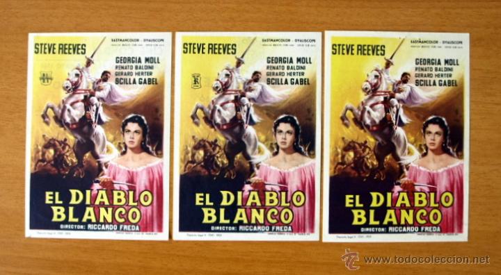 Cinema: El Diablo blanco - Steve Reeves, Georgia Moll - Distintas Distribuidora - Con publicidad