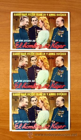 Cinema: El hombre del Niger - Victor Francen, Annie Ducaux - Distintas Distribuidora - Con publicidad