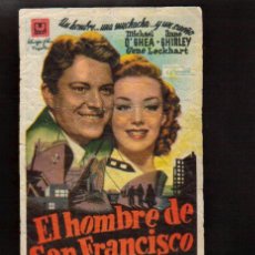Cine: FOLLETO ORIGINAL- EL HOMBRE DE SAN FRANCISCO - AÑO 1944 -VER FOTOS QUE NO TE FALTE EN TU COLECCION. Lote 48942648