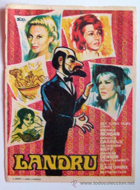 Cine: Folleto de mano Landru - Foto 1