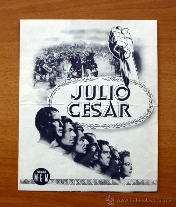 Cine: Julio C&eacute;sar - Marlon Brando, Louis Calhern - Con publicidad