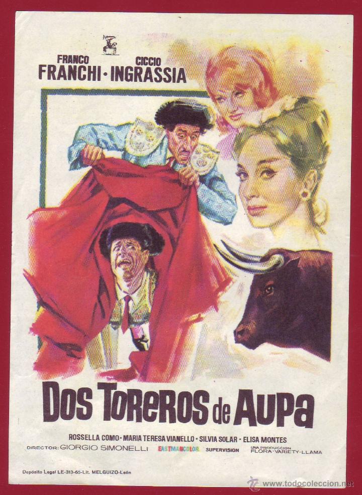 Cine: PROGRAMA DE MANO - DOS TOREROS DE AUPA - Foto 1