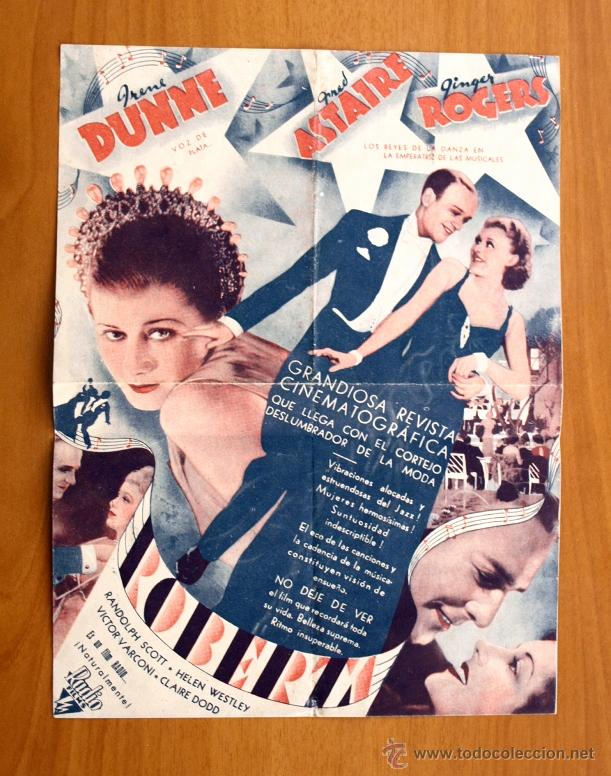 Cine: Roberta - Ginger Rogers, Fred Astaire - Con publicidad - Foto 2