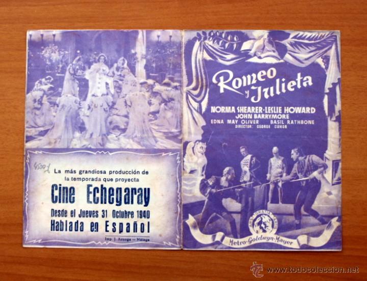 Cine: Romeo y Julieta - Norma Shearer, Leslie Howard - Con publicidad