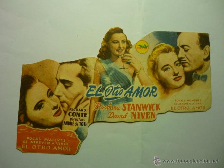 Cine: PROGRAMA TROQUELADO EL OTRO AMOR.- BARBARA STANWYCK - Foto 1