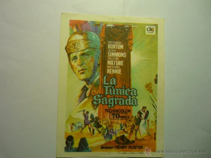 Cine: PROGRAMA LA TUNICA SAGRADA .-REPOSICION -RICHARD BURTON - Foto 1
