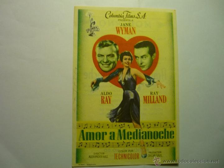 Cine: programa amor a medianoche .- jane wyman -publicidad cine chapi - Foto 1