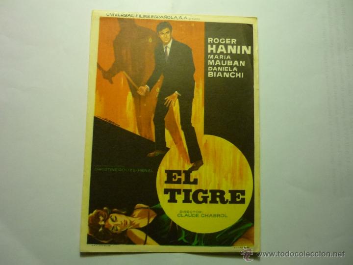 Cine: programa el tigre.-roger hanin--sello cine coca - Foto 1