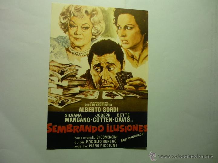 Cine: PROGRAMA MODERNO SEMBRANDO ILUSIONES.-ALBERTO SORDI - Foto 1