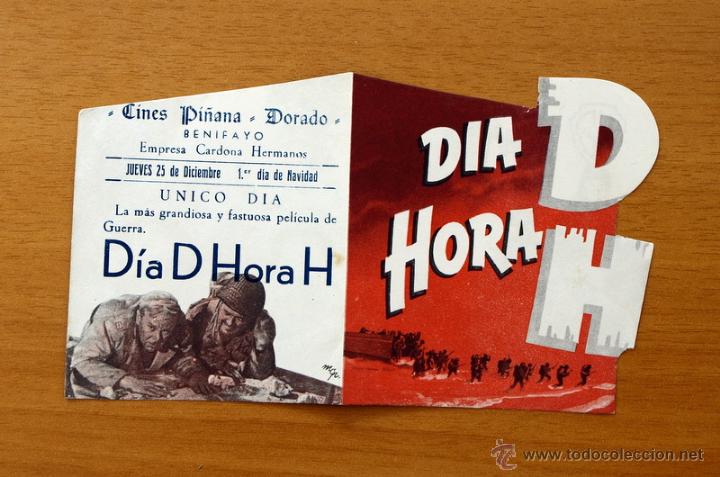 Cine: D&iacute;a D hora H - David Brian, John Agar - Programa troquelado - Con publicidad - Foto 3