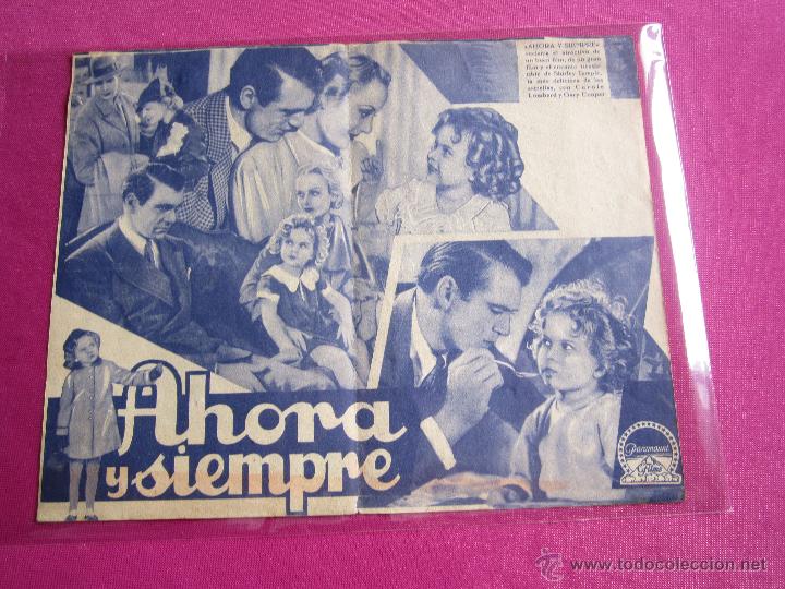 Cine: AHORA Y SIEMPRE G. COOPER PROGRAMA CINE DOBLE 1935 - Foto 3