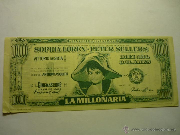 Cine: programa la millonaria.-sofia loren -publicidad - Foto 1