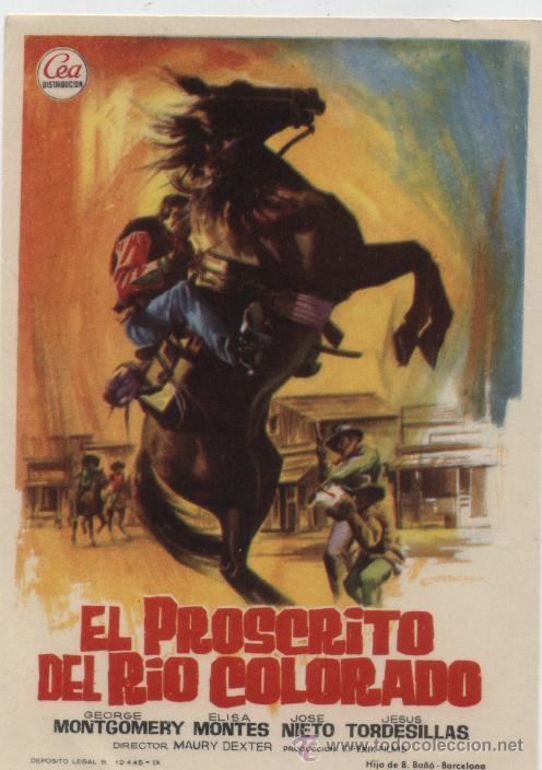 Cine: El Proscrito del R&iacute;o Colorado. Sencillo de CEA. &iexcl;IMPECABLE! - Foto 1