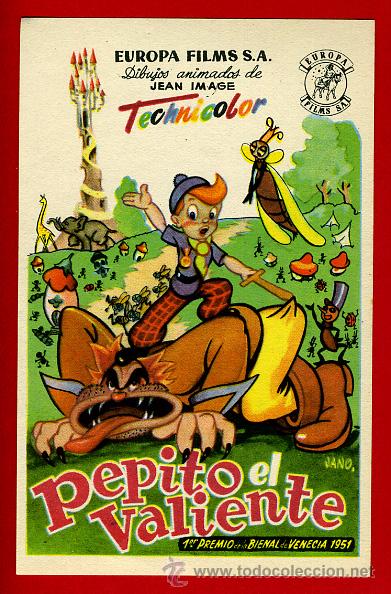 Cine: PEPITO EL VALIENTE , SENCILLO , ORIGINAL , PMD 812 - Foto 1