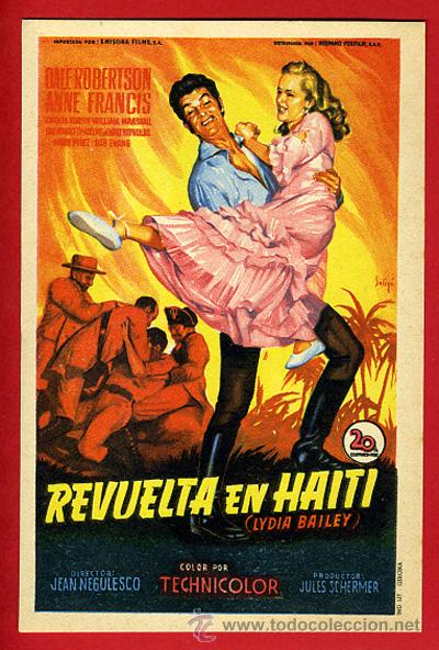Cine: REVUELTA EN HAITI ,SOLIGO , SENCILLO , ORIGINAL , PMD 836