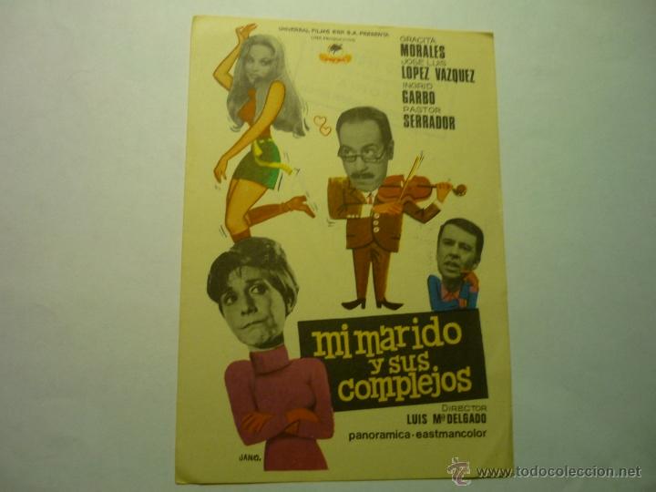 Cine: PROGRAMA MI MARIDO Y SUS COMPLEJOS.-J.L.LOPEZ VAZQUEZ . - Foto 1