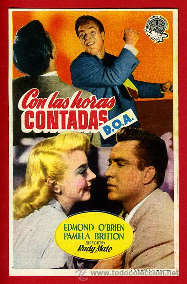 Cine: CON LAS HORAS CONTADAS , SENCILLO , ORIGINAL , PMD 862 - Foto 1