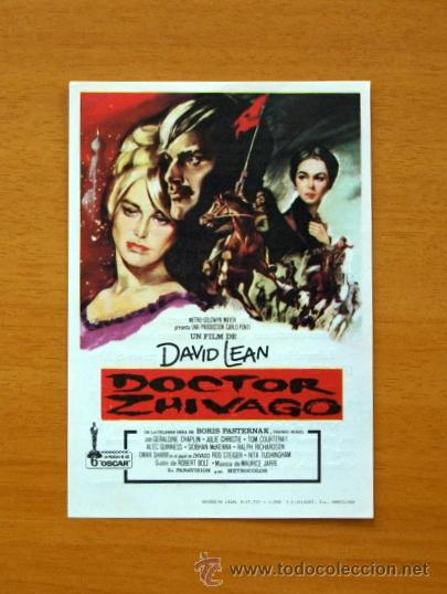 Cine: Doctor Zhivago - Julie Christie, Omar Sharif - Con publicidad, Teatro Regio de Yecla