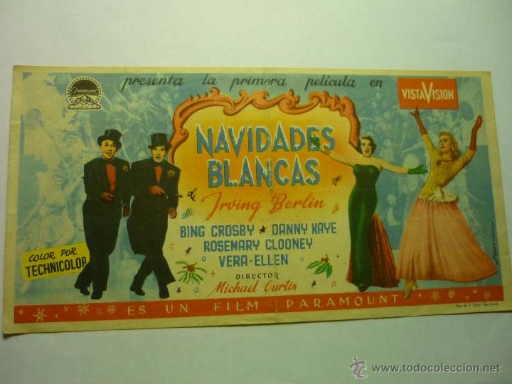 Cine: programa navidades blancas .-bing crosby-publicidad - Foto 1