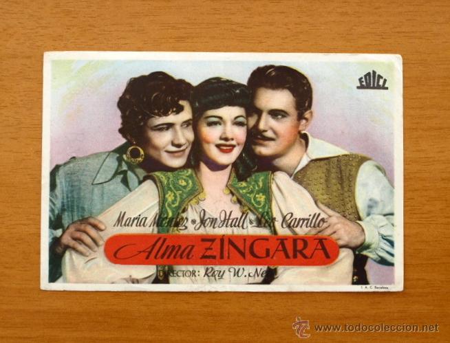 Cinema: Alma zingara - Con publicidad - Cine Barrueco de Zamora