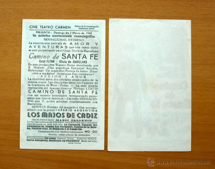 Cine: Camino de Santa Fe - 2 programas diferentes - Con publicidad - Foto 2