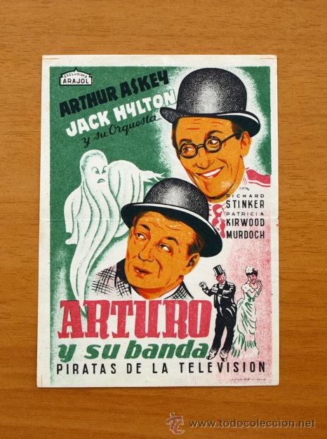  Foglietti di film di film antichi di cinema: Arturo y su banda piratas de la television - Arthur Askey - Exclusivas Arajol