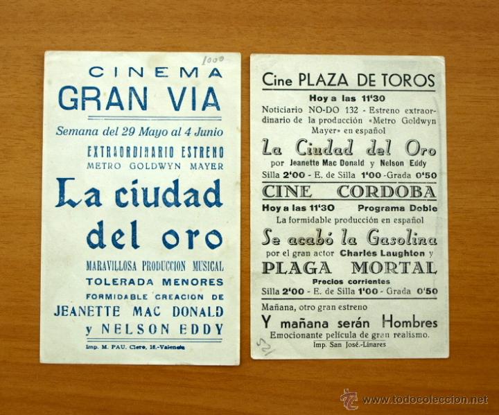 Cine: Ciudad del oro - 2 programas diferentes - Con publicidad - Foto 2