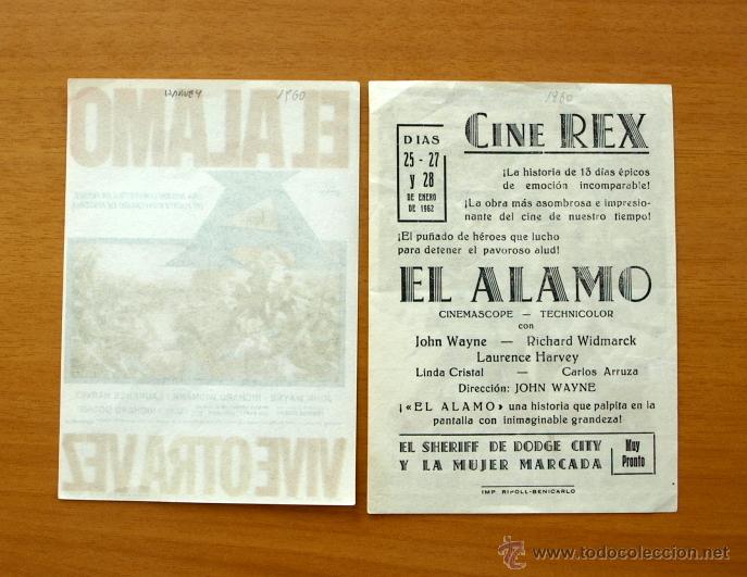 Cine: El Alamo - 2 programas diferentes - Con publicidad - Foto 2