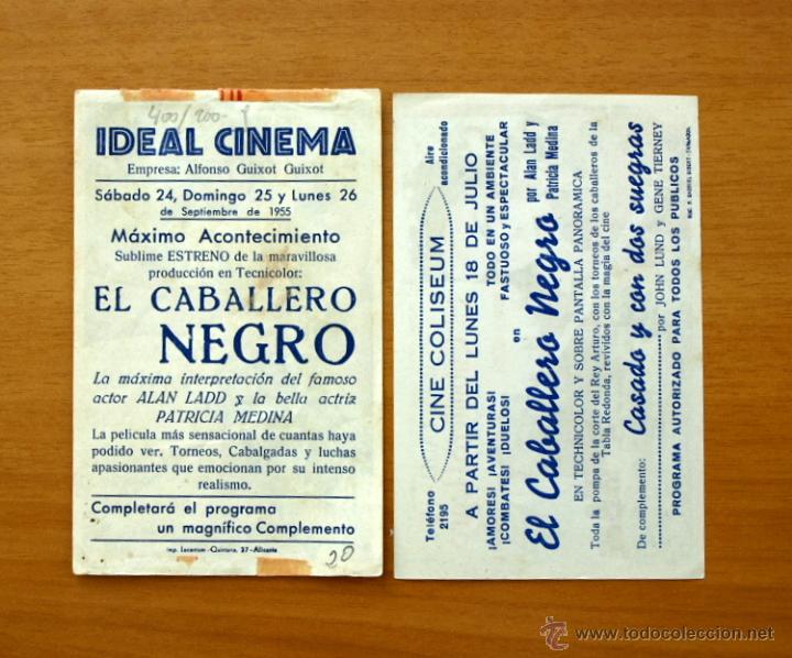 Cine: El Caballero Negro - 2 programas diferentes - Con publicidad - Foto 2
