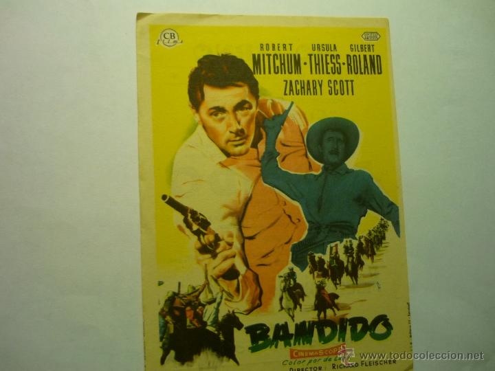Cine: programa bandido -robert mitchum.-publicidad - Foto 1