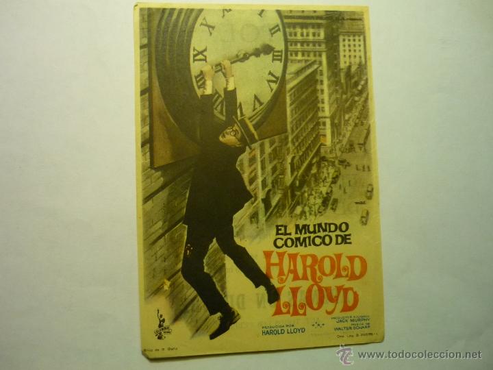 Cine: PROGRAMA EL MUNDO COMICO DE HAROLD LLOYD.-PUBLICIDAD