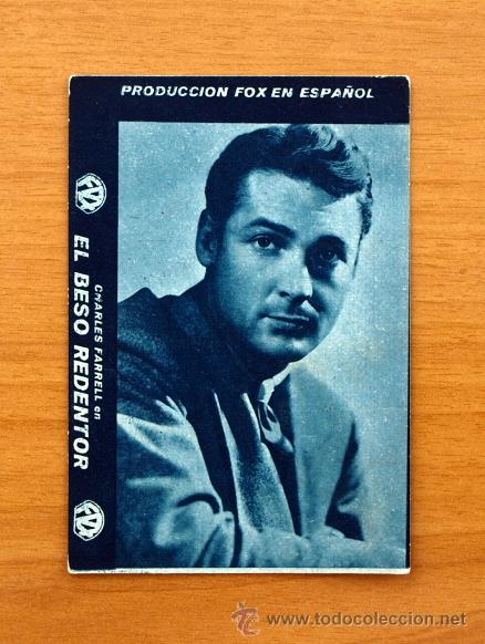Kino: El beso redentor - Charles Farrell, Joan Bennett - Publicidad Teatro Giner