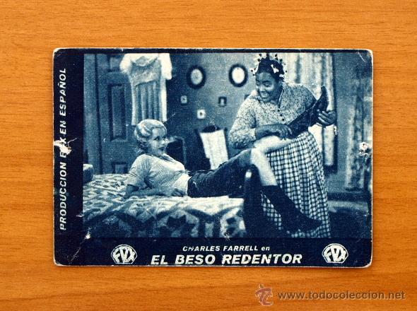 Folhetos de m&atilde;o de filmes antigos de cinema: El beso redentor - Charles Farrell, Joan Bennett - Publicidad Teatro Principal - Hellin