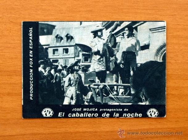  Flyers Publicitaires de films Anciens: El caballero de la noche - Jose Mojica, Mona Maris - Publicidad Teatro Espa&ntilde;ol - Algemesi