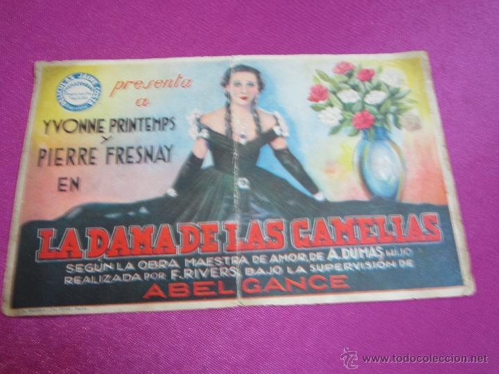 Cine: LA DAMA DE LAS CAMELIAS PROGRAMA DE CINE DOBLE A&Ntilde;OS 30 C2 - Foto 1