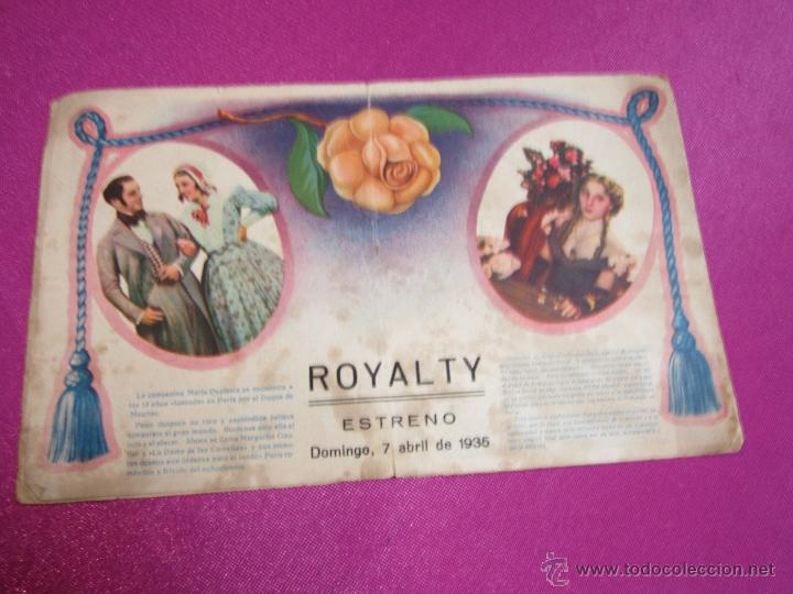 Cine: LA DAMA DE LAS CAMELIAS PROGRAMA DE CINE DOBLE A&Ntilde;OS 30 C2 - Foto 3