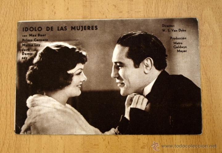 Kino: Idolo de las mujeres - Max Baer, Myrna Loy, Primo Carnera, Jack Dempsey - Boxeo