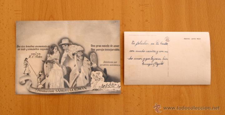 Cine: El vaquero y la dama - Gary Cooper, Merle Ober&oacute;n - Programa mas postal - Foto 2