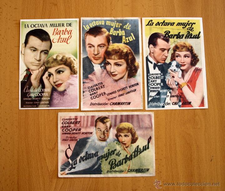 Cine: La octava mujer de Barba Azul - Gary Cooper, Claudette Golbert - Con publicidad