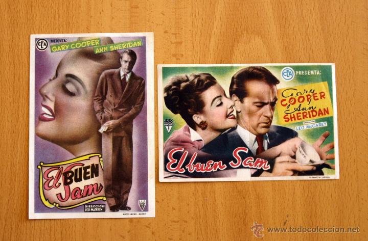 Cine: El buen Sam - Gary Cooper, Ann Sheridan - Publicidad Cine Pi&ntilde;ana - Benifay&oacute;