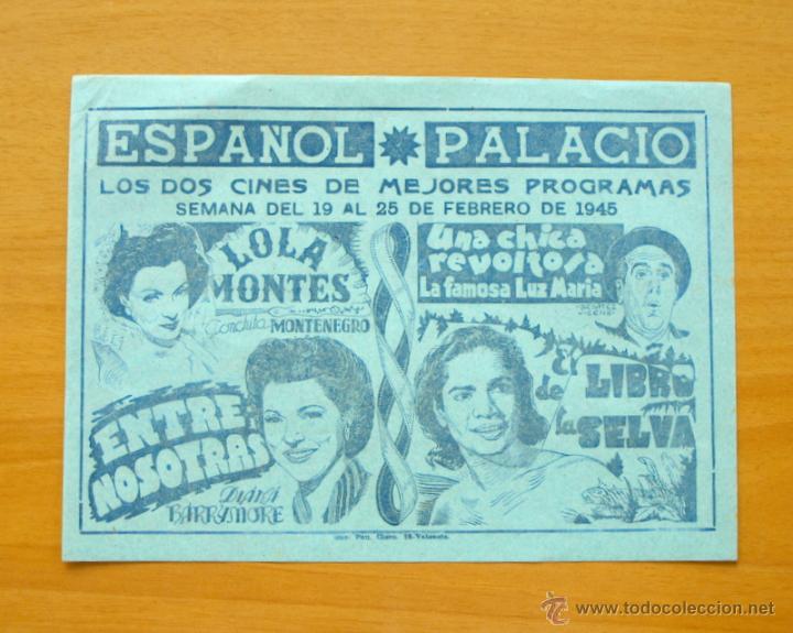 Cine: El libro de la selva - Una chica revoltosa - Lola Montes - Entre nosotras