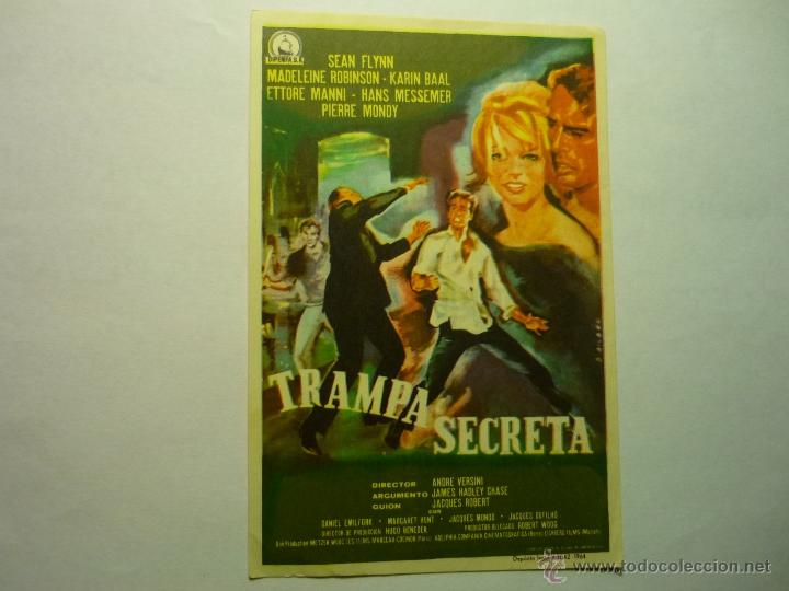 Cine: PROGRAMA TRAMPA SECRETA .-SEAN FLYNN.--PUBLICIDAD