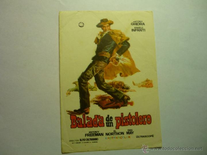 Cine: PROGRAMA BALADA DE UN PISTOLERO -ANTHONY FREEMAN - Foto 1