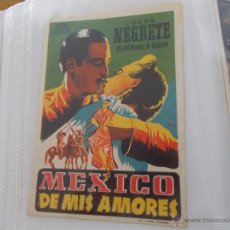 Cine: MEXICO DE MIS AMORES SENCILLO SIN PUBLICIDAD.. Lote 49452887