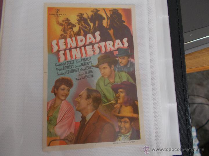 Cine: SENDAS SINIESTRAS SENCILLO SIN PUBLICIDAD - Foto 1