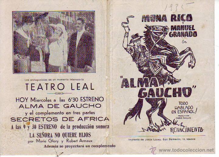 Cine: alma de gucho   c/p
