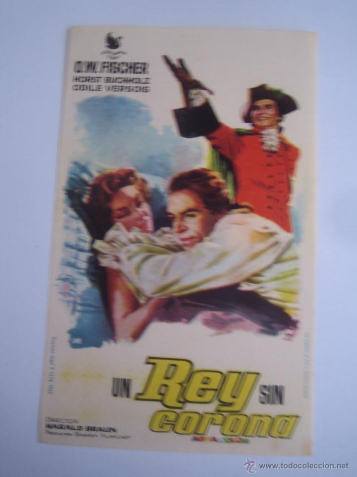  Foglietti di film di film antichi di cinema: un rey sin corona folleto de mano original estreno